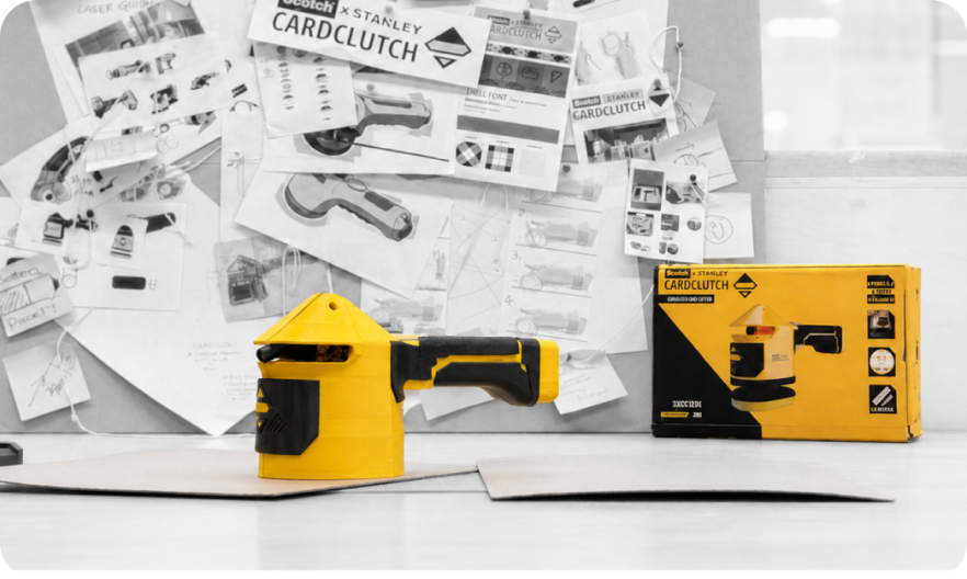 CardClutch, a guided card cutter for custom packaging